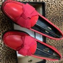 NEW-Red Leather Loafers size 6.5 GH Bass Weejuns The Villages Florida