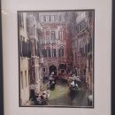 PRICE DROP!  Venice by Gondola- mounted, framed photo of Venice. The Villages Florida