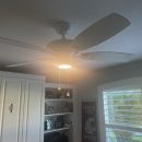 Basic White Fan with Light The Villages Florida