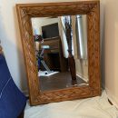 Very large beautiful wood pattern mirror The Villages Florida