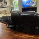 Double reclining Leather loveseat The Villages Florida