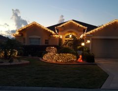 Outdoor White Icicle Holiday Lights The Villages Florida