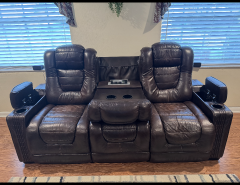 real leather reclining sofa and loveseat The Villages Florida