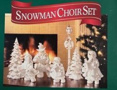 Porcelain Snowman Set The Villages Florida