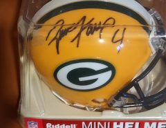 Brett Farve autographed mini helmet. The Villages Florida