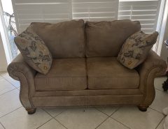 Brown Loveseat Sofa The Villages Florida