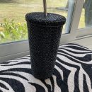 Black Rhinestone Tumblet With S/S Straw The Villages Florida