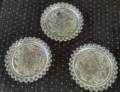 Set of Three Glass Bottle Coasters The Villages Florida