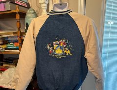 Disney Denim varsity Jacket size  Small Happiest Celebration On Earth The Villages Florida