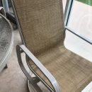 Lanai / Outdoor glass & metal table & 4 chairs The Villages Florida