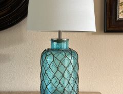 Nautical Style Blue Glass Table Lamp The Villages Florida