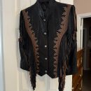 Women’s leather fringe motorcycle vest The Villages Florida