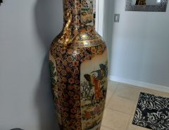 Large Asian ornamental Vase 62? high 24? wide and deep The Villages Florida