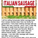 Italian Sausage The Villages Florida