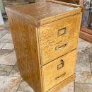 Oak two drawers file cabinet The Villages Florida