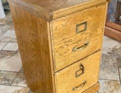 Oak two drawers file cabinet The Villages Florida