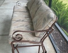 Winston brand 3 seat cushioned sofa glider for sale.  Value is over $3,000.  Selling for $500. The Villages Florida