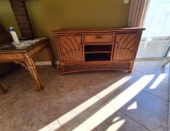 Rattan TV Console The Villages Florida