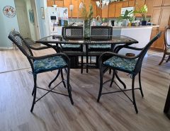 Patio table with 6 high top chairs The Villages Florida