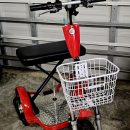 E Motion XL 800 Red 3 wheel mobility scooter with bench seat and charger The Villages Florida