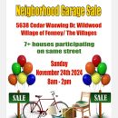 Neighborhood Garage Sale 11/24/2024 Village of Fenney / The Villages The Villages Florida