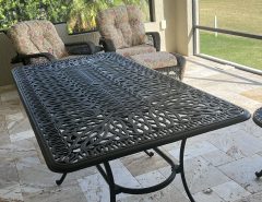 Biscayne 42″ x 84” Rectangular Patio Table The Villages Florida