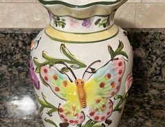 Butterfly Floral Pottery Vase The Villages Florida