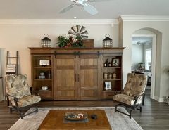 Barn Door Entertainment Center from Babette’s Furniture The Villages Florida