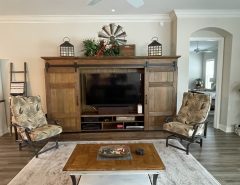 Barn Door Entertainment Center from Babette’s Furniture The Villages Florida