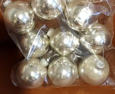 Nine Silver Xmas Tree Bulbs The Villages Florida