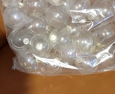 21 Clear Xmas Tree Bulbs, Can Deco with Paint or? The Villages Florida