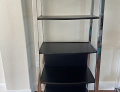 Black and Chrome Bookcase The Villages Florida