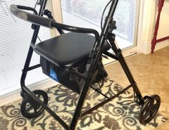 Medline Rollator Folding Walker with Storage, Back Pad, Locking Hand Brakes The Villages Florida