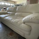 Cream Colored Leather Sofa The Villages Florida