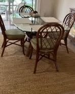 Rattan Dining Room Table The Villages Florida