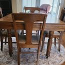 Antique table 6 chairs, solid oak The Villages Florida