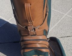 Ron Miller Vintage Leather and Canvas Golf Bag The Villages Florida