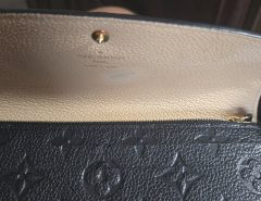 Authentic Louis Vuitton Black leather Emilie Wallet The Villages Florida