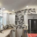 Chicago Style Brick Veneers, White Mixed tiles The Villages Florida