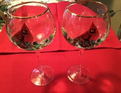 6  Lenox Christmas Wine Glasses The Villages Florida