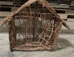 Handcrafted Wicker Nativity Stable The Villages Florida