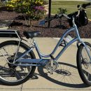 Ebike, Trek Townie go Electra ebike, step through. The Villages Florida