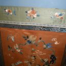 ANTIQUE CHINESE BANNER SILK EMBROIDERED BANNER FRAMED The Villages Florida