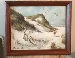 “A Day at the Beach” lithograph by A.Sehring The Villages Florida