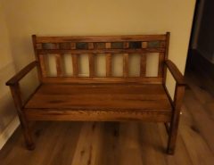 48″ oak bench The Villages Florida