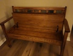 48″ oak bench The Villages Florida