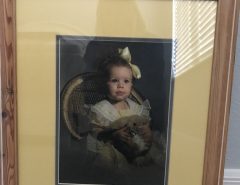 Little Angel Picture in Natural Wood Frame 19 x 16 The Villages Florida