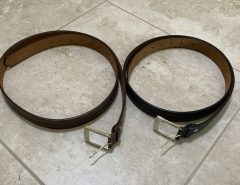 2 NEW Men’s Leather Belts The Villages Florida