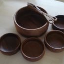 Genuine Teak Wooden Salad Bowl Set The Villages Florida