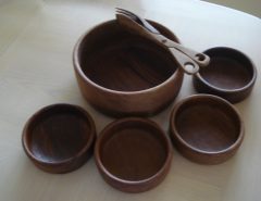 Genuine Teak Wooden Salad Bowl Set The Villages Florida